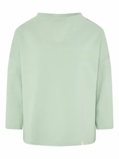 Detto Fatto Sweatshirts & Sweatjacken<Damen Sweatshirt mint grün uni