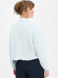 american vintage Sweatshirts & Sweatjacken<Damen Sweatshirt hellblau uni