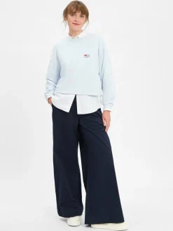 american vintage Sweatshirts & Sweatjacken<Damen Sweatshirt hellblau uni