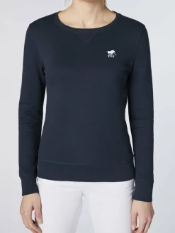 Polo Sylt Sweatshirts & Sweatjacken<Damen Sweatshirt marine blau uni