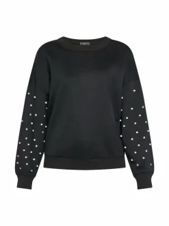 Faina Sweatshirts & Sweatjacken<Damen Sweatshirt schwarz uni