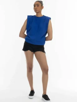 MyMo Sweatshirts & Sweatjacken<Damen Sweatshirt blau uni