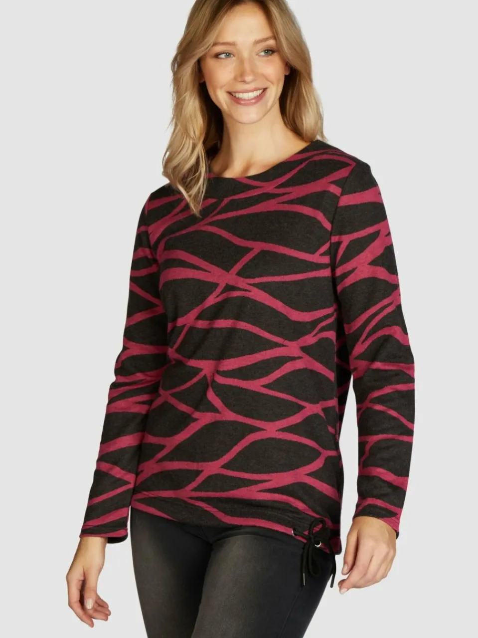 Navigazione Sweatshirts & Sweatjacken<Damen Sweatshirt grau uni