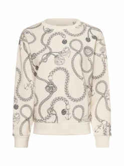 Gant Sweatshirts & Sweatjacken<Damen Sweatshirt beige blau bedruckt