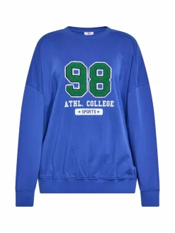 MyMo Sweatshirts & Sweatjacken<Damen Sweatshirt blau uni