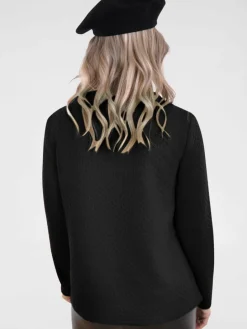 Navigazione Sweatshirts & Sweatjacken<Damen Sweatshirt schwarz uni