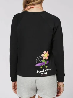 Chiemsee Sweatshirts & Sweatjacken<Damen Sweatshirt schwarz bedruckt