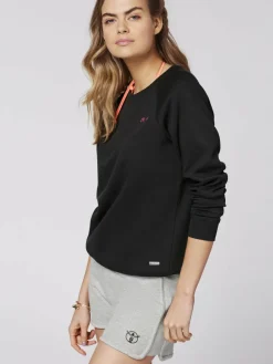 Chiemsee Sweatshirts & Sweatjacken<Damen Sweatshirt schwarz bedruckt