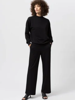 Les Lunes Sweatshirts & Sweatjacken<Damen Sweatshirt schwarz uni