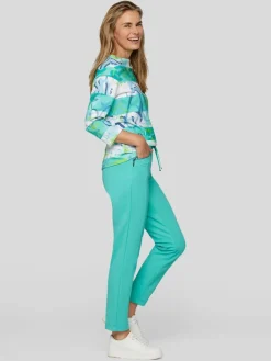 RABE Sweatshirts & Sweatjacken<Damen Sweatshirt grün gemustert