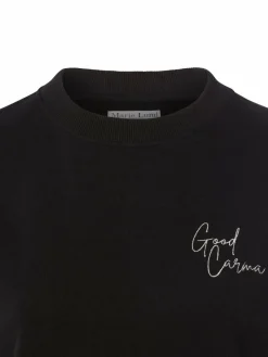 Marie Lund Sweatshirts & Sweatjacken<Damen Sweatshirt schwarz uni