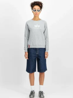 Alpha Industries Sweatshirts & Sweatjacken<Damen Sweatshirt grau bedruckt