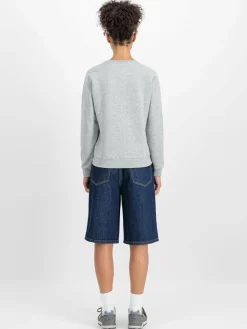 Alpha Industries Sweatshirts & Sweatjacken<Damen Sweatshirt grau bedruckt