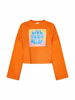 IZIA Sweatshirts & Sweatjacken<Damen Sweatshirt orange uni