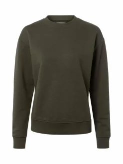 Marie Lund Sweatshirts & Sweatjacken<Damen Sweatshirt khaki uni