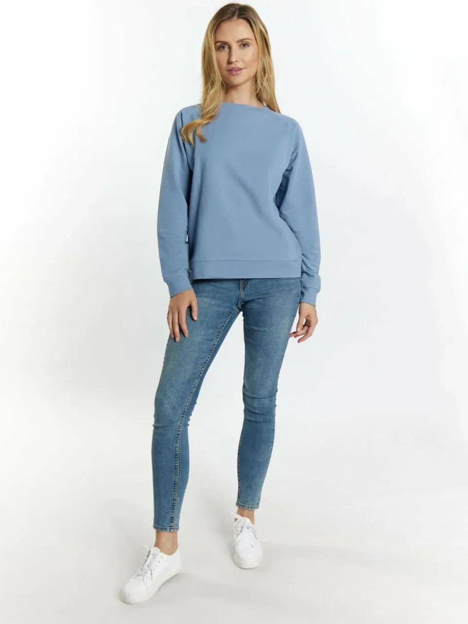 Usha Sweatshirts & Sweatjacken<Damen Sweatshirt blau uni
