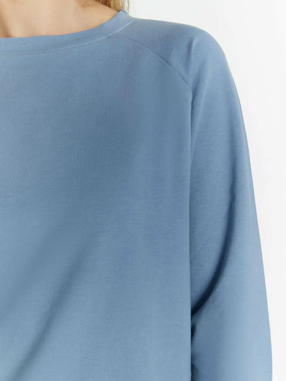 Usha Sweatshirts & Sweatjacken<Damen Sweatshirt blau uni