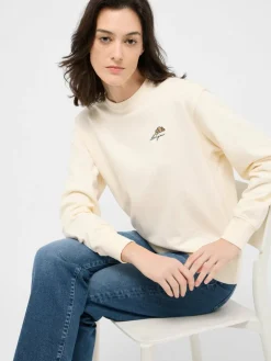 Mustang Sweatshirts & Sweatjacken<Damen Sweatshirt weiß uni