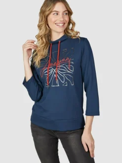 Navigazione Sweatshirts & Sweatjacken<Damen Sweatshirt blau bedruckt