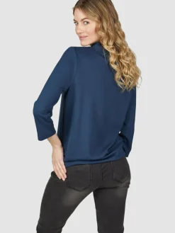 Navigazione Sweatshirts & Sweatjacken<Damen Sweatshirt blau bedruckt
