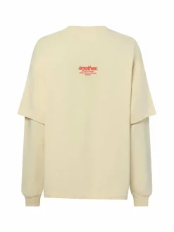 Another Cotton Lab Sweatshirts & Sweatjacken<Damen Sweatshirt - Blissful Days aprikot rot bedruckt