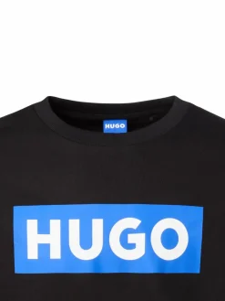 HUGO BLUE Sweatshirts & Sweatjacken<Damen Sweatshirt - Classic Crew schwarz royal bedruckt