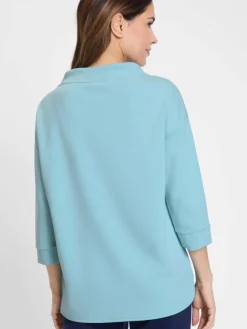 Olsen Sweatshirts & Sweatjacken<Damen Sweatshirt - Cora türkis bedruckt