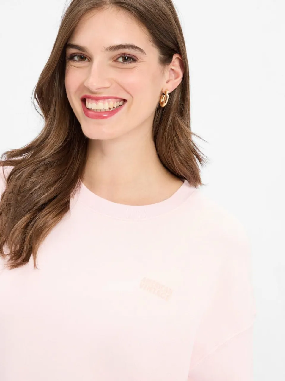 american vintage Sweatshirts & Sweatjacken<Damen Sweatshirt - Izubird rosa uni