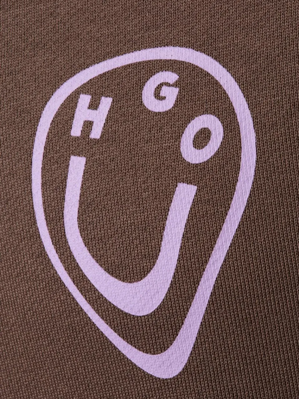 HUGO BLUE Sweatshirts & Sweatjacken<Damen Sweatshirt - Oversized Crew_B_3 braun rosa bedruckt