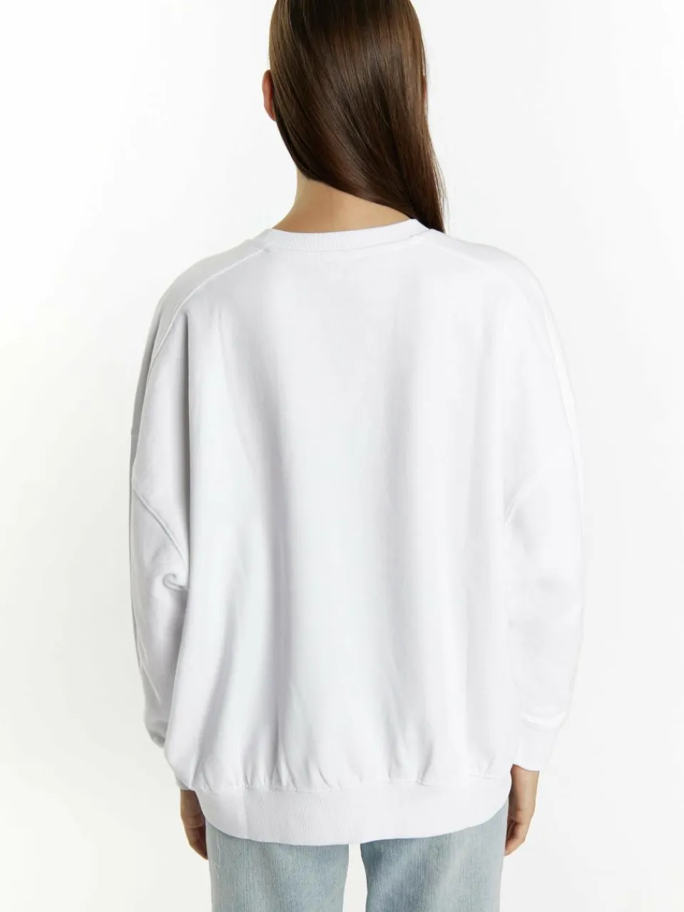 MyMo Sweatshirts & Sweatjacken<Damen Sweatshirt mit Applikation ecru bedruckt