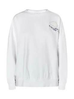 MyMo Sweatshirts & Sweatjacken<Damen Sweatshirt mit Applikation ecru bedruckt