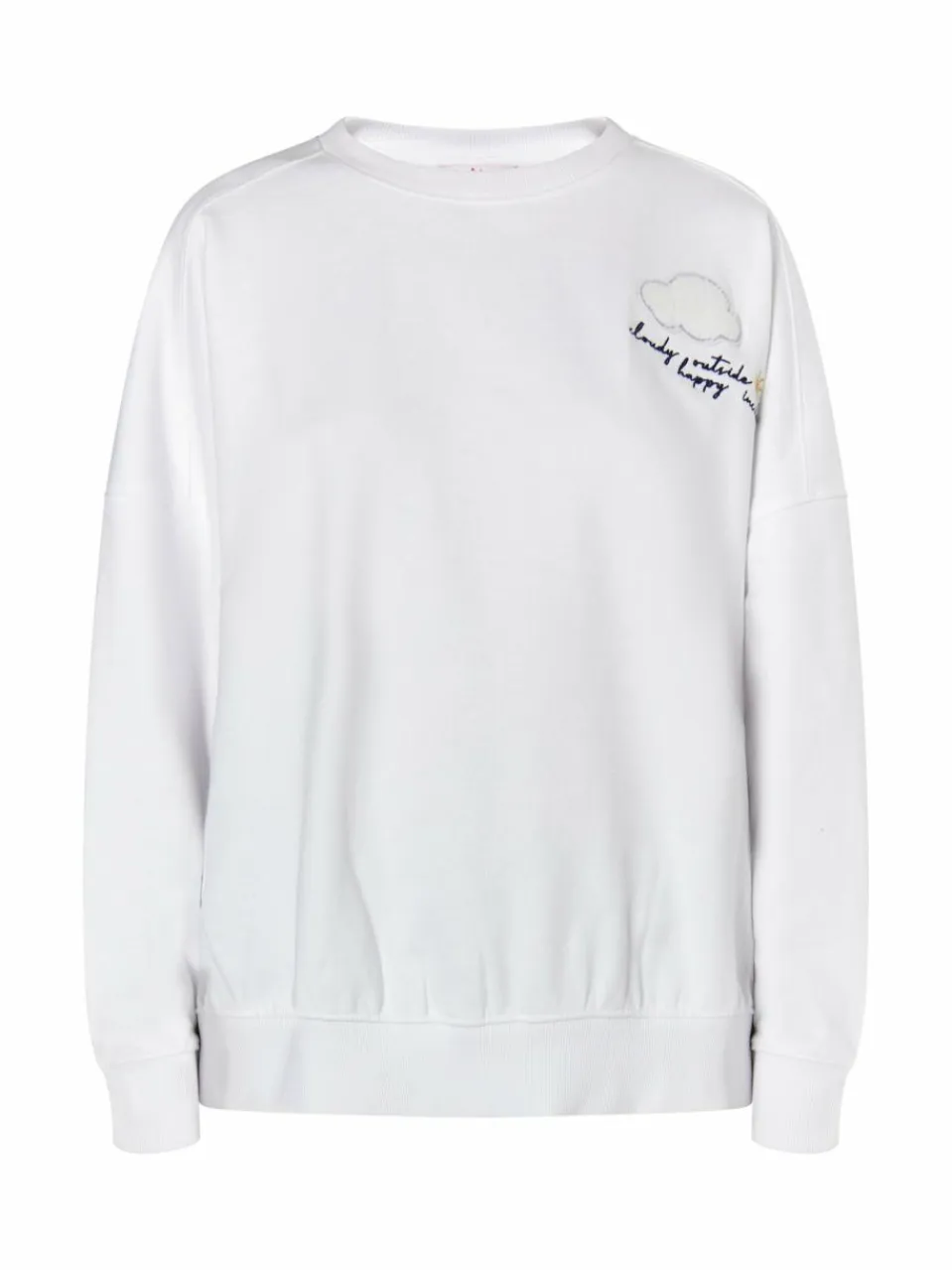 MyMo Sweatshirts & Sweatjacken<Damen Sweatshirt mit Applikation ecru bedruckt