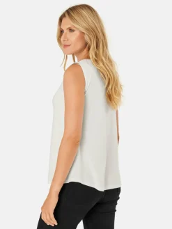 Masai Blusen<Damen Tanktop weiß uni