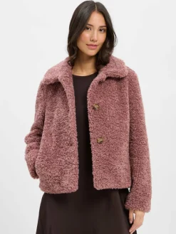 Fuchs Schmitt Jacken & Westen<Damen Teddyjacke altrosa uni