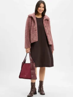 Fuchs Schmitt Jacken & Westen<Damen Teddyjacke altrosa uni