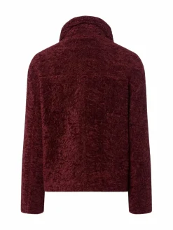 Marie Lund Jacken & Westen<Damen Teddyjacke bordeaux uni