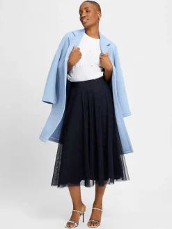 zero Röcke<Damen Tüllrock marine uni