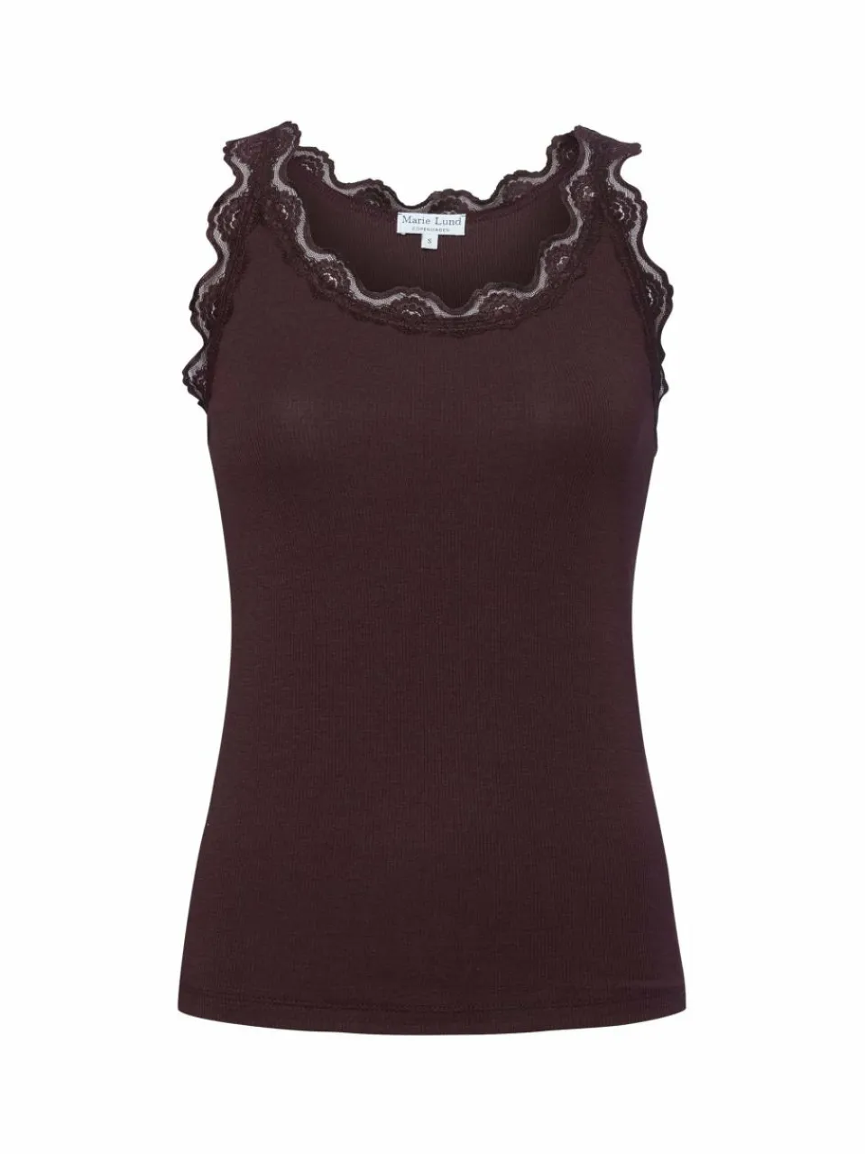 Marie Lund Shirts & Tops<Damen Top bordeaux uni