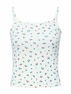 Tommy Jeans Shirts & Tops<Damen Top ecru blau gemustert