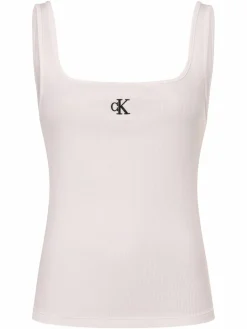 Calvin Klein Jeans Shirts & Tops<Damen Top weiß uni