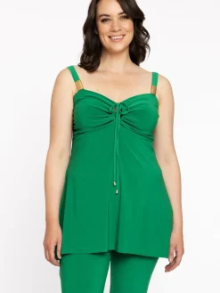 YOEK Shirts & Tops<Damen Top grün uni