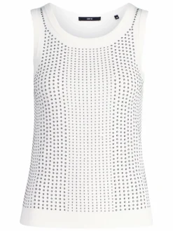 zero Shirts & Tops<Damen Top beige weiß uni