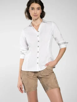 Spieth & Wenksy Blusen<Damen Trachtenbluse - Filament weiß uni