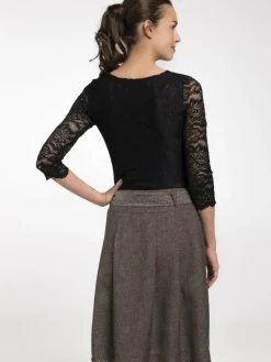 Spieth & Wenksy Blusen<Damen Trachtenblusen - Alheim schwarz uni