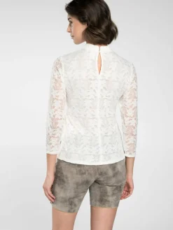 Spieth & Wenksy Blusen<Damen Trachtenblusen - Fleurette weiß uni