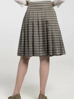 Spieth & Wenksy Röcke<Damen Trachtenrock - Babette taupe gestreift