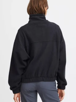 North Bend Sweatshirts & Sweatjacken<Damen Troyer schwarz uni