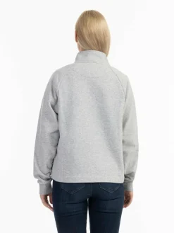 Dreimaster Sweatshirts & Sweatjacken<Damen Troyer hellgrau meliert