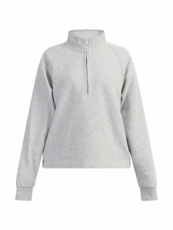 Dreimaster Sweatshirts & Sweatjacken<Damen Troyer hellgrau meliert