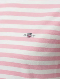 Gant Shirts & Tops<Damen T-Shirt rosa weiß gestreift